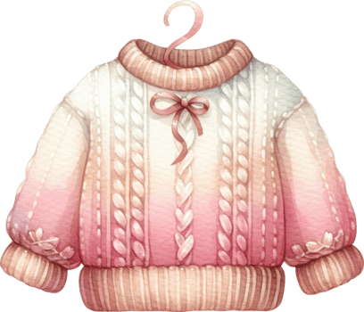 Coquette Cozy and Feminine Autumn Sweater png