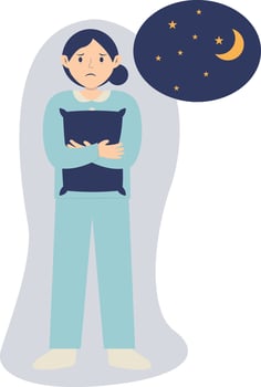 Illustration of Frustrated Woman. vector
