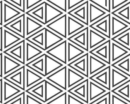 Geometric triangle pattern seamless black and white background perfect for wallpaper and design projects vector