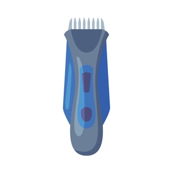 Hair Clipper, Electric Razor Barber Supplies for Styling Professional Haircut and Shaving Cartoon Style Illustration vector