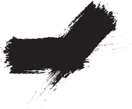 Modern black brush and splash frame vector