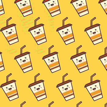 Glass Cute pattern vector