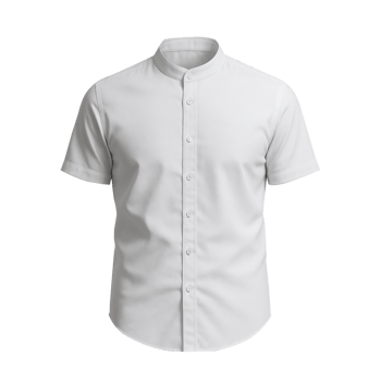 white shirt on transparent png