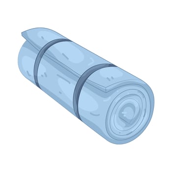 Rolled mat illustration vector