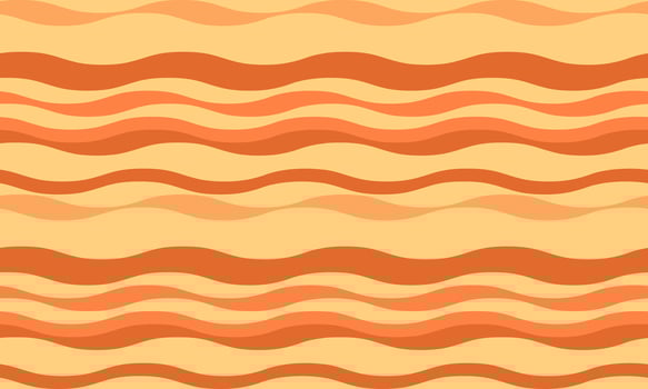 Vibrant, wavy stripes in warm sunset hues create a cheerful, retroinspired pattern perfect for backgrounds, textiles, or website designs. vector