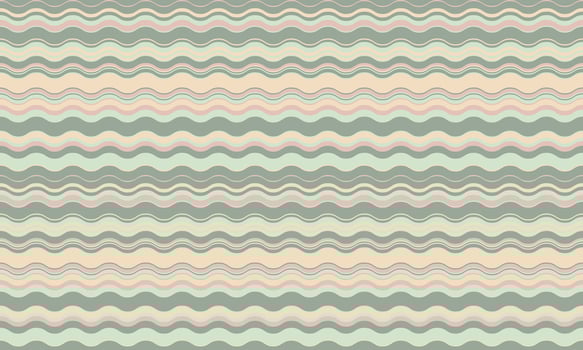 Serene pastel wavy stripes pattern. Perfect for backgrounds, website design, textile prints, and packaging. Evokes feelings of calm and gentle movement. vector