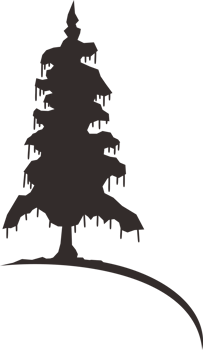 spruce tree logo element design png