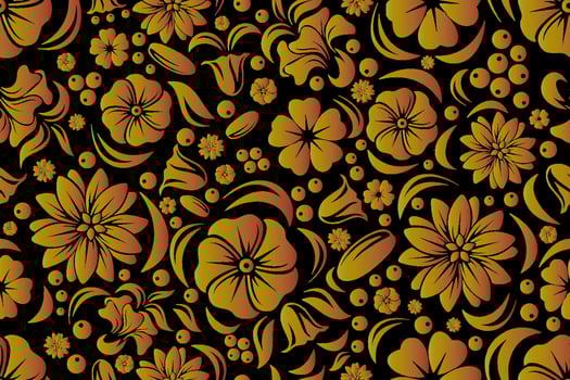 seamless pattern vintage floral wallpaper background vector