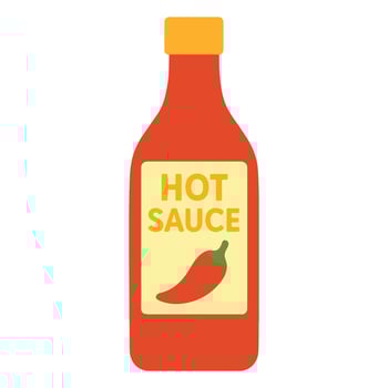 Sauce Bottle food , Mexican Food clipart, Mexican Sauce Bottle illustration, food isolated design vector
