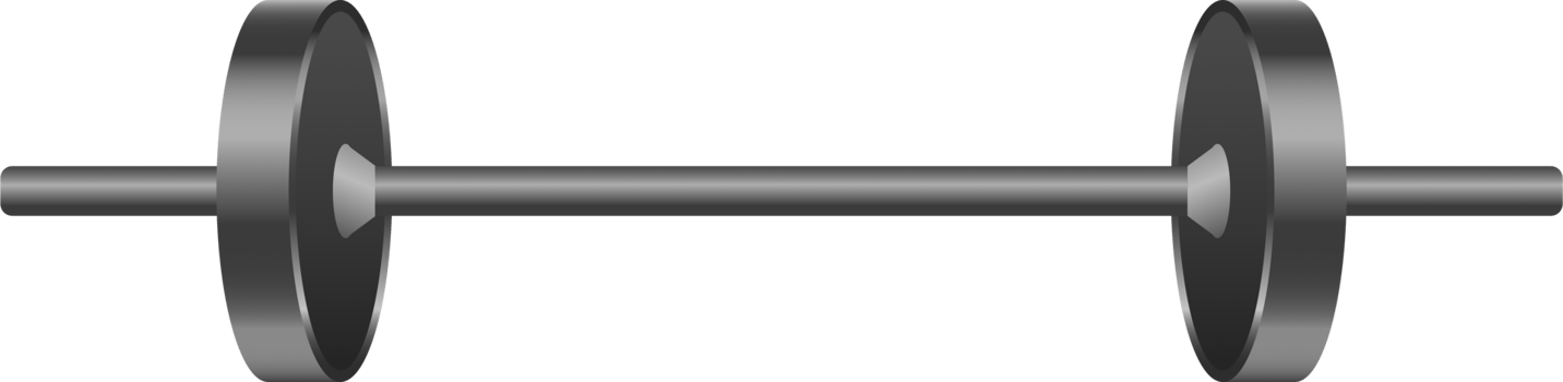 Reguler barbell illustration with gradient color png