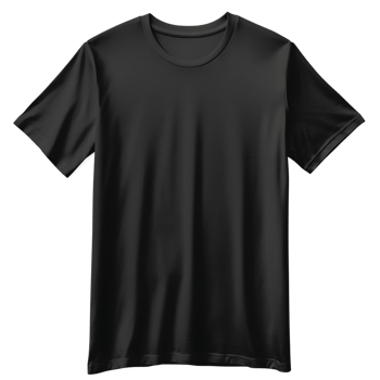 Plain Black Crew Neck T Shirt Apparel Mock up png