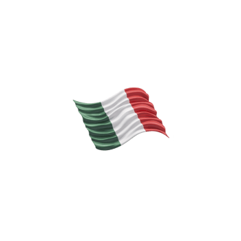 Image shows waving flag with green white and red vertical stripes representing national flag of Italy. flag is depicted dynamic flowing motion. Italian flag waving dynamic motion featuring green png