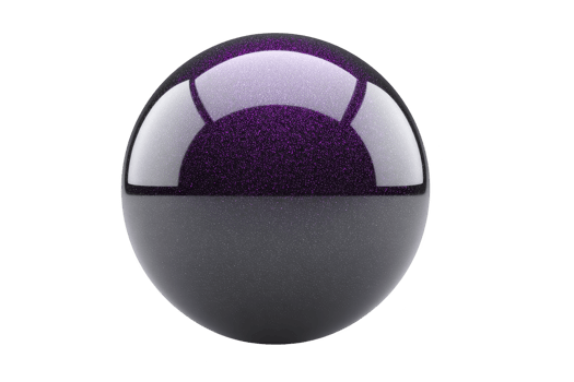 Shiny, reflective purple sphere with smooth surface and subtle gradient effect, creating futuristic and elegant appearance. sphere glossy finish enhances its modern aesthetic png