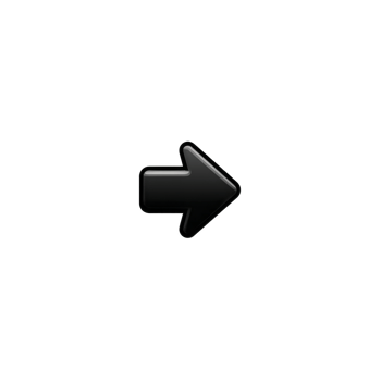 Shiny black arrow icon pointing to right, symbolizing direction or movement. glossy finish gives it modern and sleek appearance, suitable for digital interfaces png