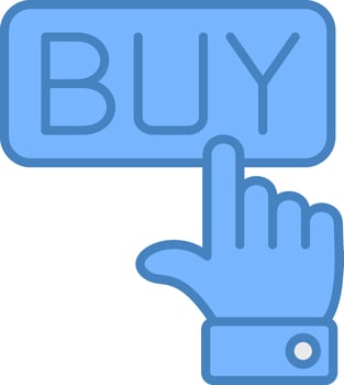 Buy Button Bright Tone Sketch vector