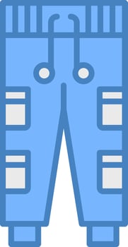 Pants HighTech Grid Unit vector