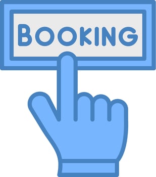 Online Booking Smart Shape Piece vector