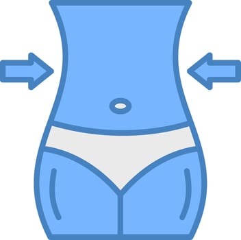 Waist Expressive Design Asset vector