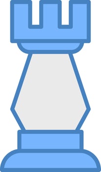 Rook Smooth Shape Graphic vector