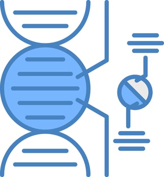 Dna Light Mode Badge vector