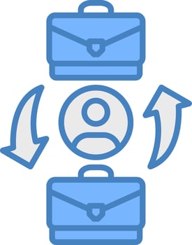 Job Rotation Light Mode Badge vector