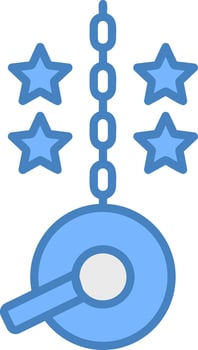 Gong Detailed Line Drawing vector