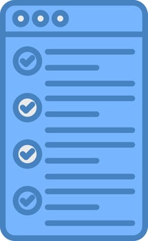 Bullet List Hybrid Icon Module vector