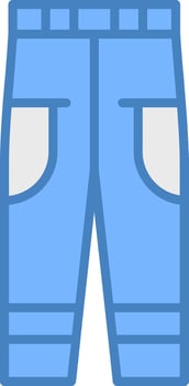 Long Pants High Detail Sketch vector