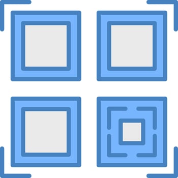 Qr Code Scan Smart Grid Unit vector