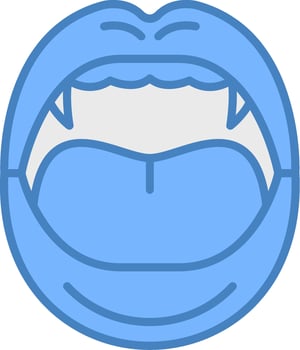 Mouth Conceptual App Symbol vector