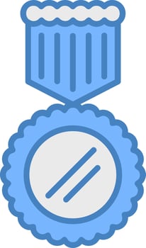 Medal Futuristic Shape Unit vector