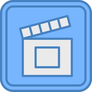 Clapper Styled Badge vector