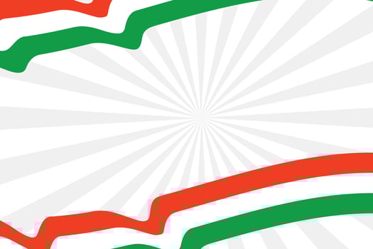 Saint Stephens Day Banner with Hungarian Flag and Starburst Background vector