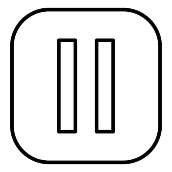 Play or play media flat icon for apps and websites. application symbol vector