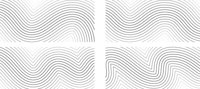 Halftone wood pattern, edgy bauhaus lines. Sharp wave topograph poster, topology map texture. Grunge lineal bg half tone, map level contour. Abstract neutral earth sea topography corner zigzag twist vector