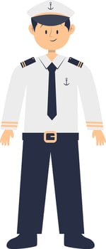 Illustration of Man Profession with Flat Design vector