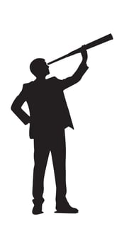 Silhouette of a person, man, or soldier with a rifle, suitable for illustration, , sport, or war themes vector