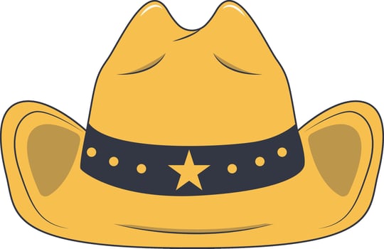 Cowboy Hat Element vector