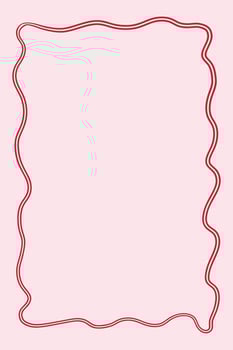 Coquette style illustration of frame on pink background. Romantic and elegant design perfect for stationery, invitations, social media graphics, and Valentine Day themes. Trendy pink background vector