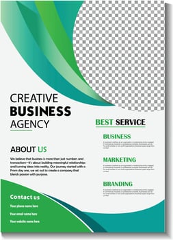 Modern Business Agency Flyer Template vector