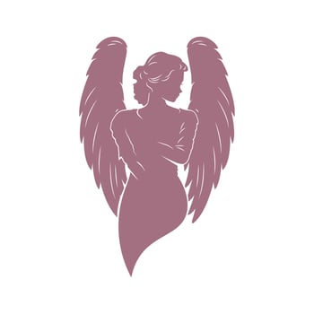 Goddess Looking over her shoulder in Calm Aura.3 vector