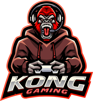 Kong gaming mascot logo design png