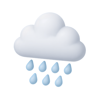 Cloud with Rain Illustration png