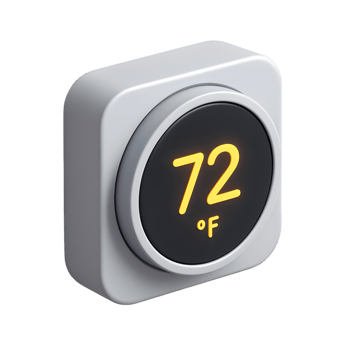 Thermostat Display Showing Temperature png