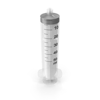 Medical Syringe, Closeup of a Sterile Disposable Injection Device , 3d render, transparent background, png