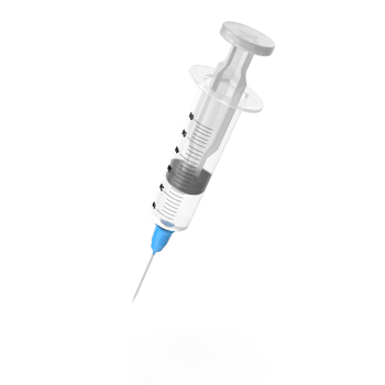 Medical Syringe , 3d render, transparent background, png