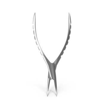 Medical Tweezers, Surgical Instrument Closeup , 3d render, transparent background, png