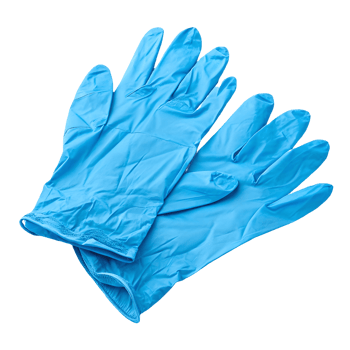 Blue Nitrile Gloves , Medical Examination Protection, Healthcare Cleanliness Transparent Background png