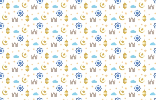 Elegant Islamic pattern design background celebrations vector