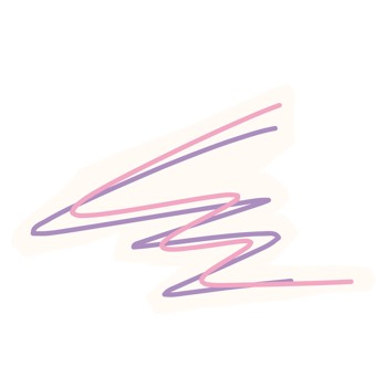 a pink and purple line drawing of a wave png